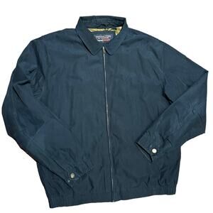 Roundtree & Yorke Travel Smart Mens Lightweight Navy Blue Full Zip Jacket/Coat